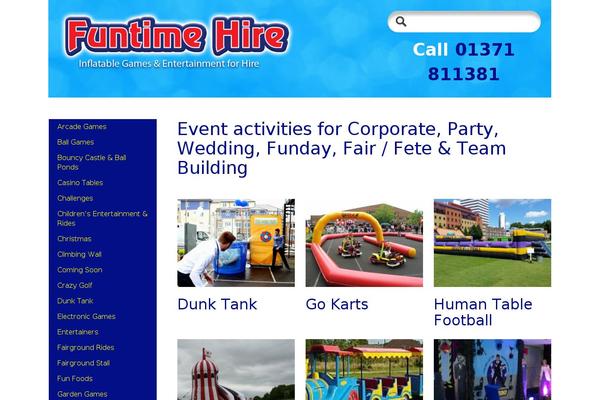 funtimehire.co.uk site used Funtimehire