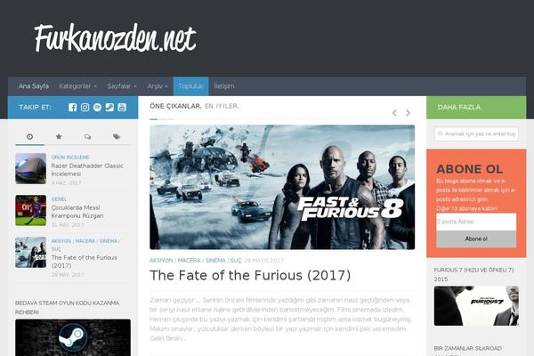 Hueman theme site design template sample