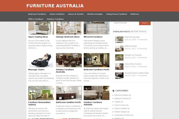 Furniture theme site design template sample