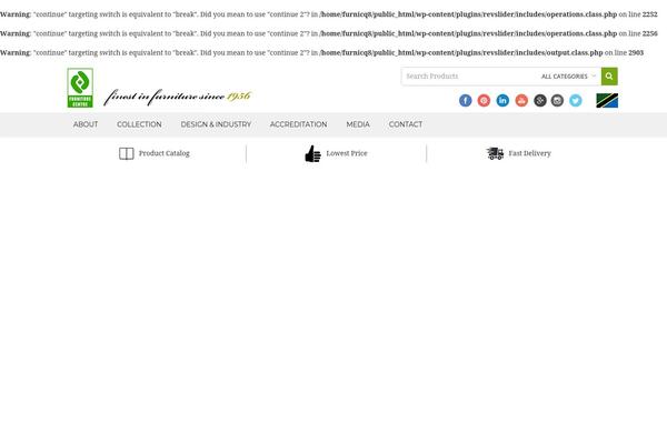 Furniture theme site design template sample