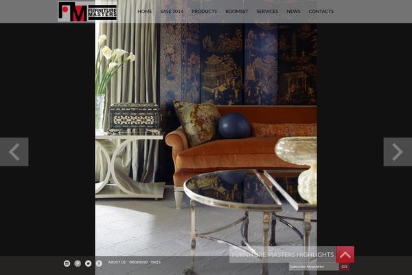 Furniture theme site design template sample