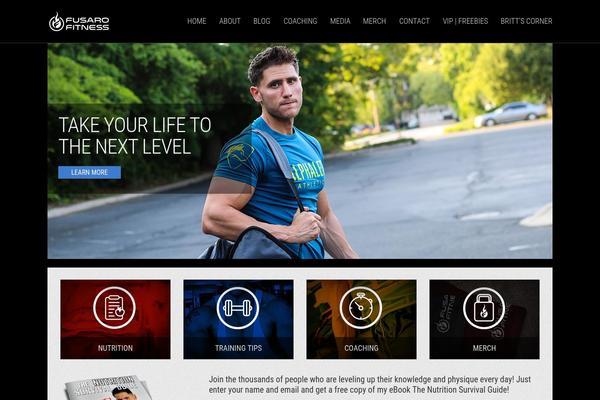 fusarofitness.com site used Wp_olympic5-v1.0