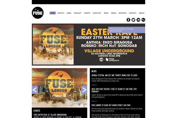 Fuse theme site design template sample