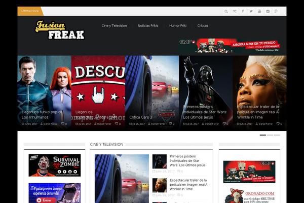 SevenMag theme site design template sample