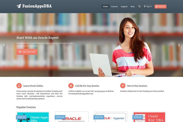 Academy theme site design template sample