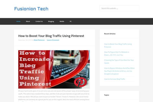 Enterprise Pro theme site design template sample