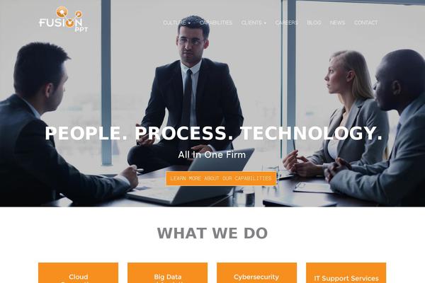 Fusion theme site design template sample