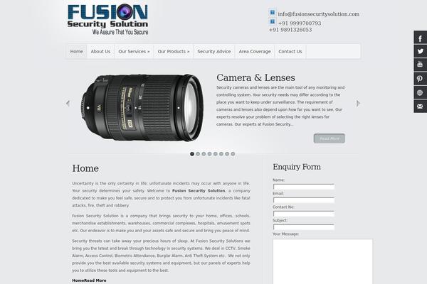 Minimal theme site design template sample