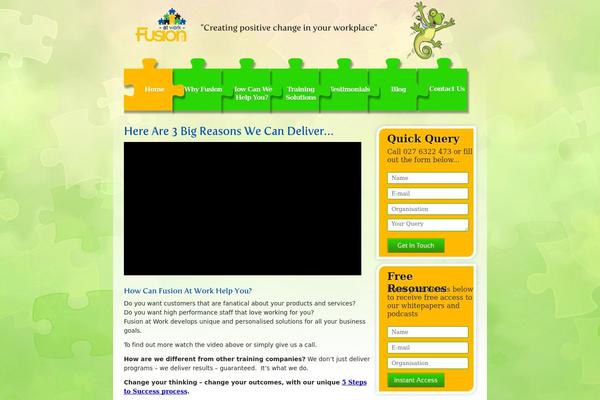 fusiontraining.co.nz site used Newdesign