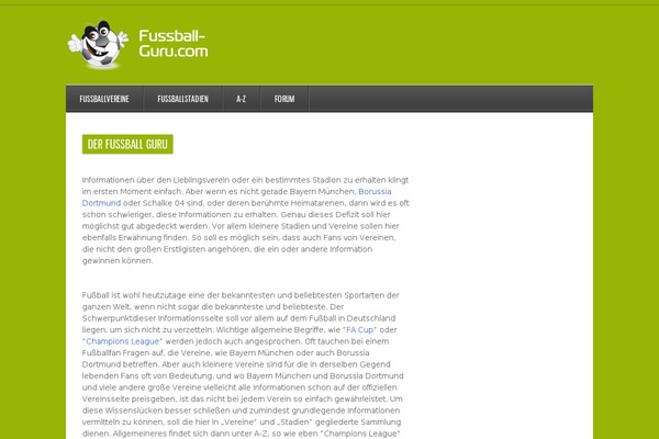 fussball-guru.com site used Wissen