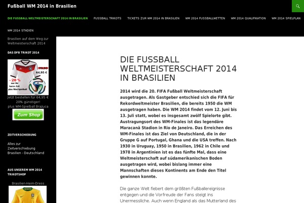 Twenty Fourteen theme site design template sample
