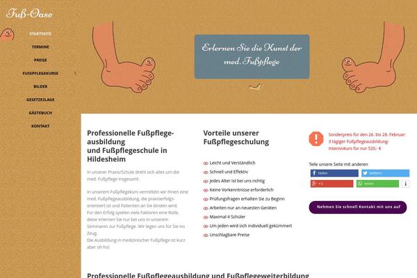 fusspflegehildesheim.de site used Divi-neos