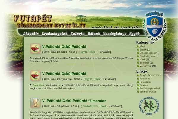futapet.eu site used New_theme