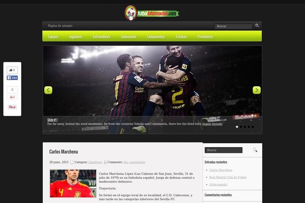 Footballnet theme site design template sample