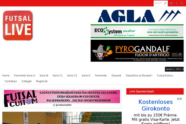 futsalive.it site used Algarida