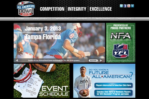 futureallamericansbowl.com site used Nfa