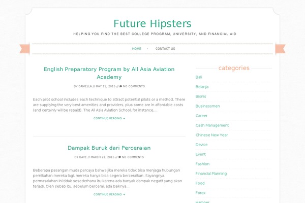 Sugar and Spice theme site design template sample