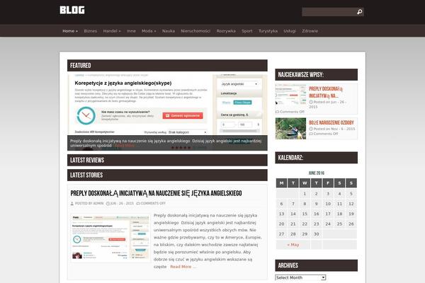 Gordon theme site design template sample