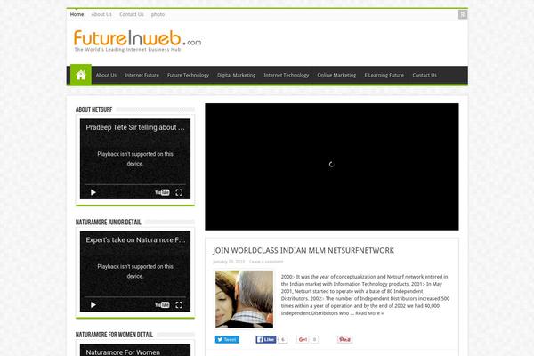 Sahifa theme site design template sample
