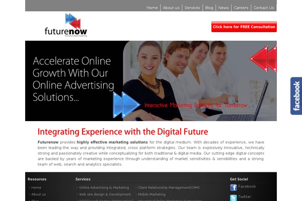 Future theme site design template sample