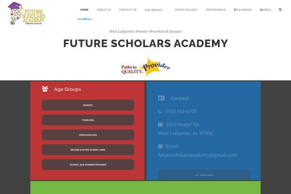Infinite theme site design template sample