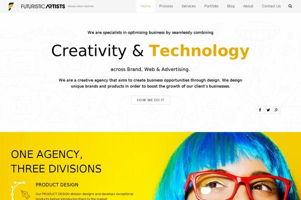 Fa theme site design template sample