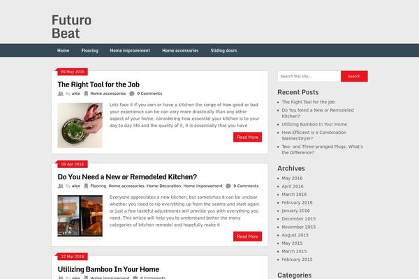 Ribbon theme site design template sample