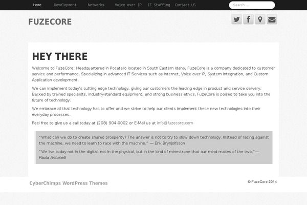 Neuro theme site design template sample