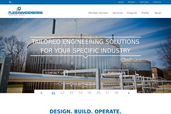 Roots theme site design template sample