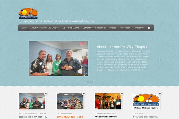 Feather theme site design template sample