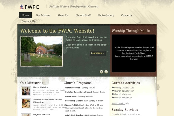Grace theme site design template sample