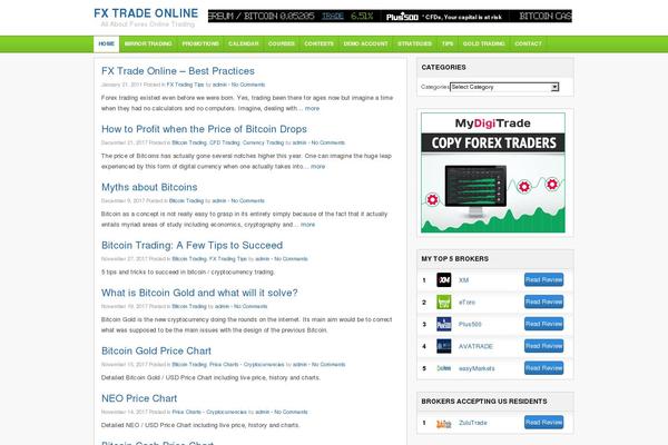Tradingtheme theme site design template sample