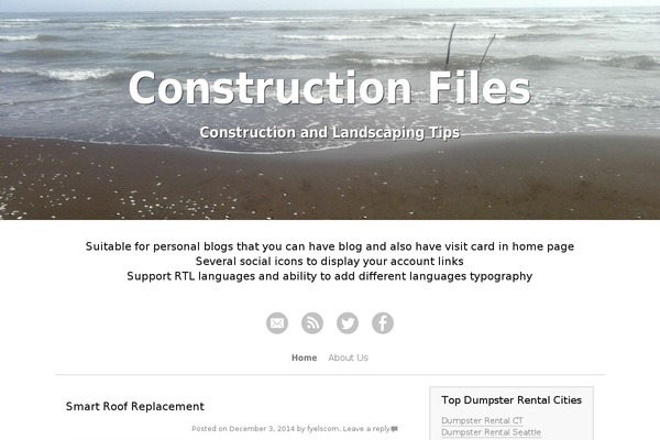 Dinky theme site design template sample