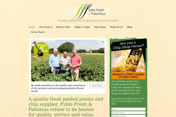 Fff theme site design template sample