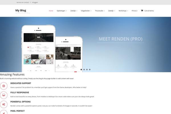 Renden_pro theme site design template sample