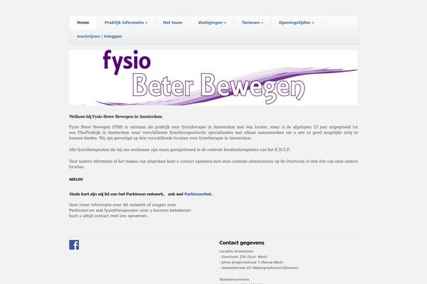fysiobeterbewegen.nl site used Skeleton