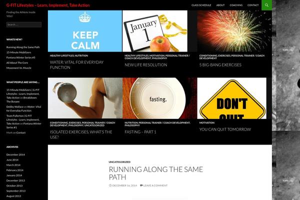 Twenty Fourteen theme site design template sample