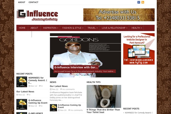Eris theme site design template sample