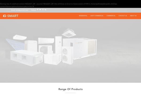 UpStore theme site design template sample