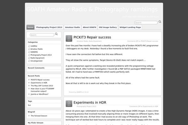 g0afh.com site used Suffusion