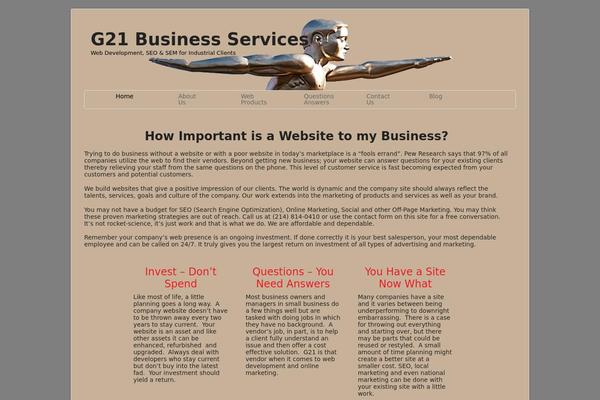 Canvas theme site design template sample