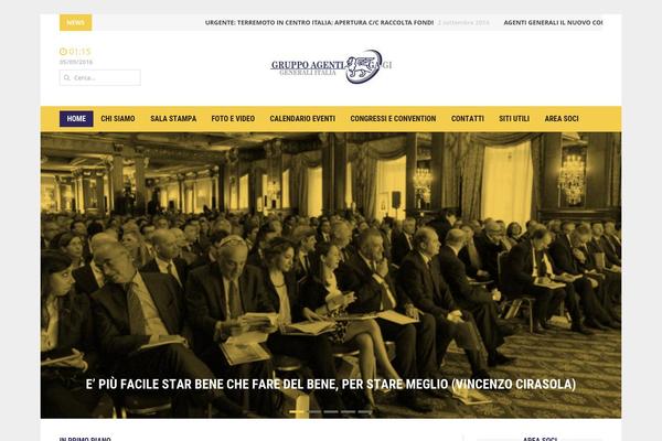 Headline-news theme site design template sample