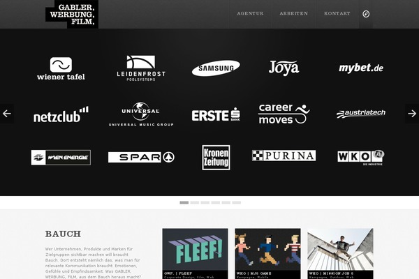 Radius theme site design template sample