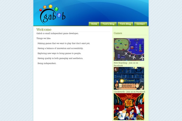 gabob.com site used Glossyblue 1 4