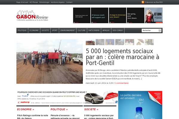 Daily Headlines theme site design template sample