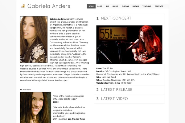 Music-wordpress theme site design template sample