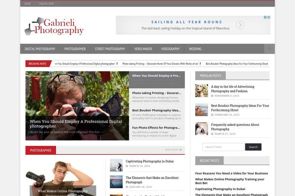 NovoMag theme site design template sample