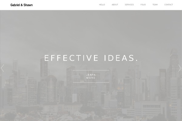 Visia theme site design template sample