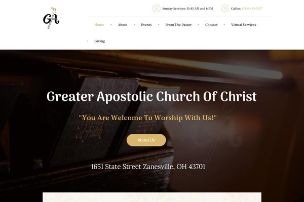 Faith-hope theme site design template sample