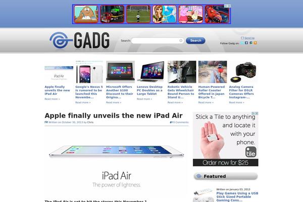 gadg.com site used Gadg
